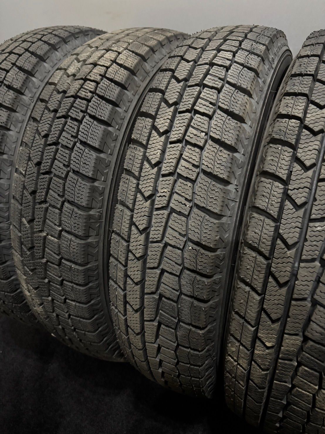 ★145/80R13 DUNLOP/WINTER MAXX WM02 24年製 スタッドレス 4本 ダンロップ ウィンターマックス ワゴンR ムーヴ (3-M480)