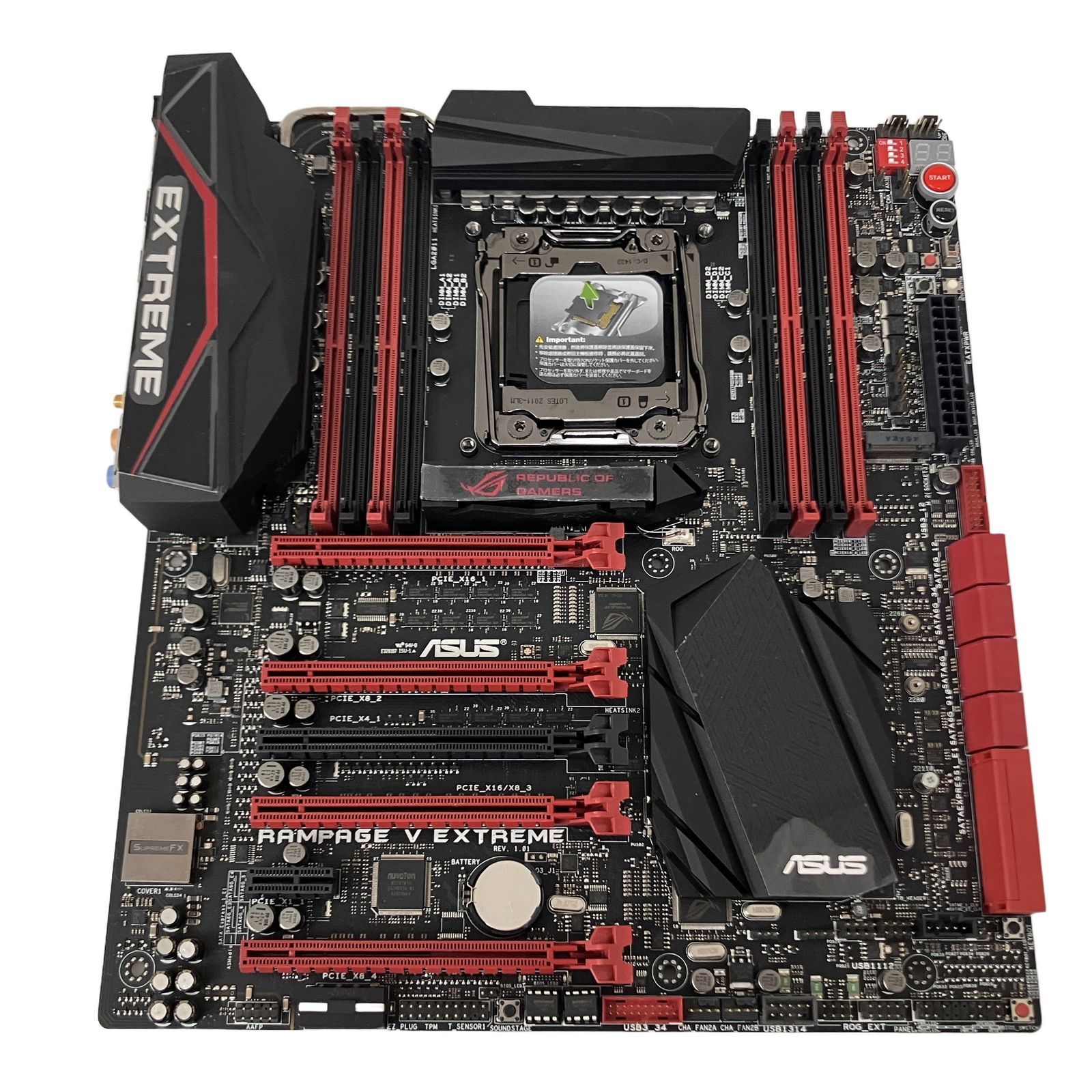 ASUS RAMPAGE V EXTREME ゲーミングマザーボード PCパーツ ジャンク O11284621