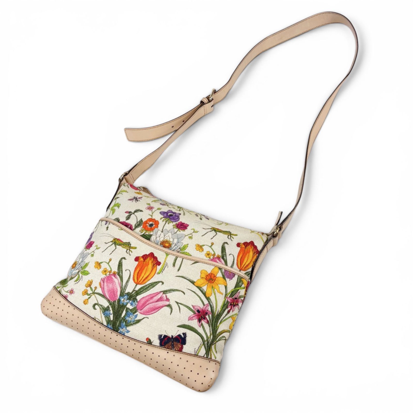 グッチ GUCCI フローラル 花柄 ショルダーバッグ クロスボディバッグ