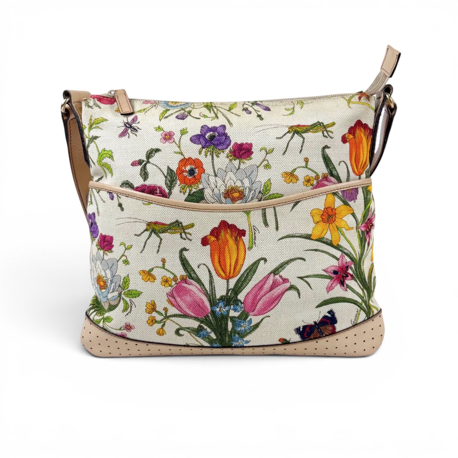 グッチ GUCCI フローラル 花柄 ショルダーバッグ クロスボディバッグ