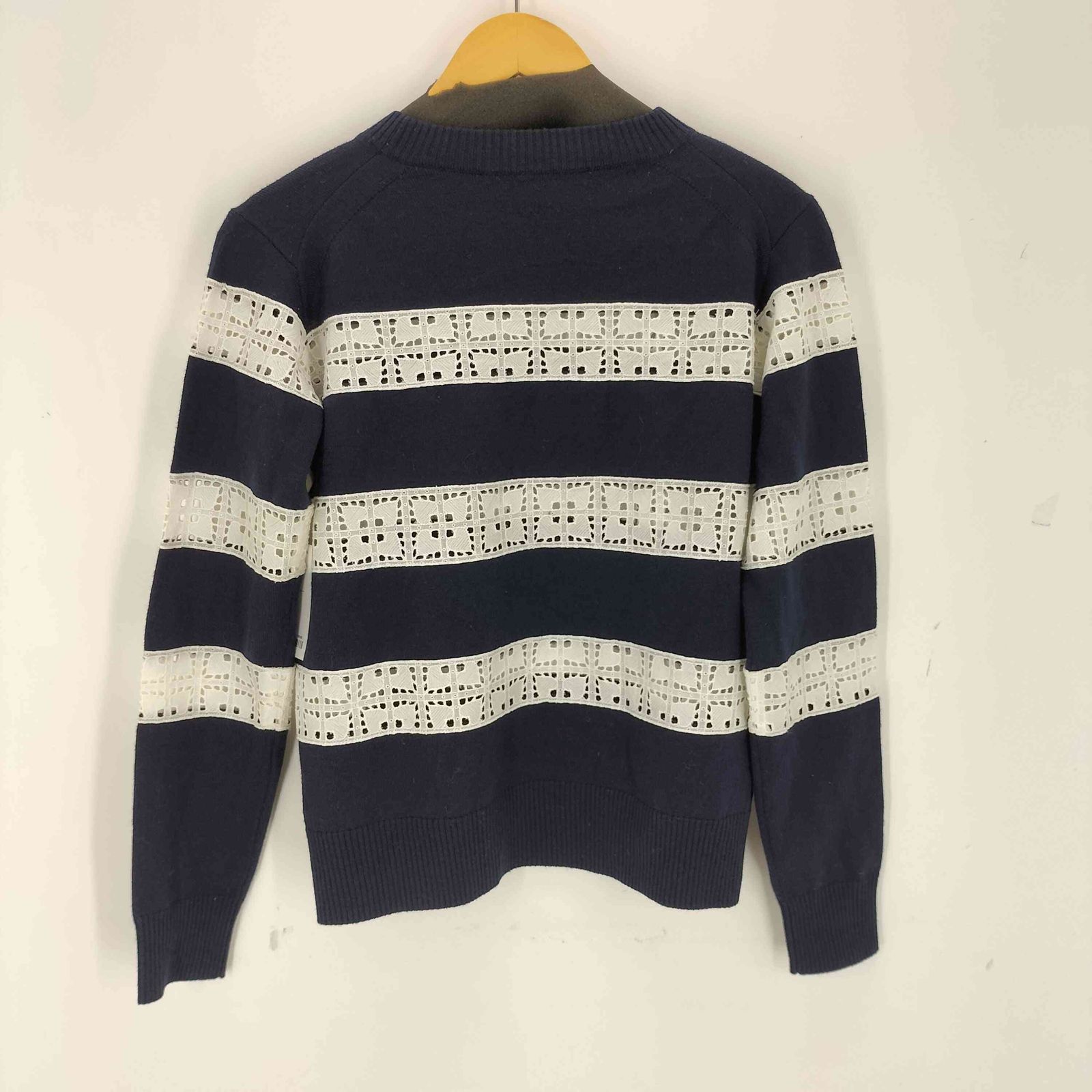 サカイラック sacai luck ハート型レース ボーダーニット レディース