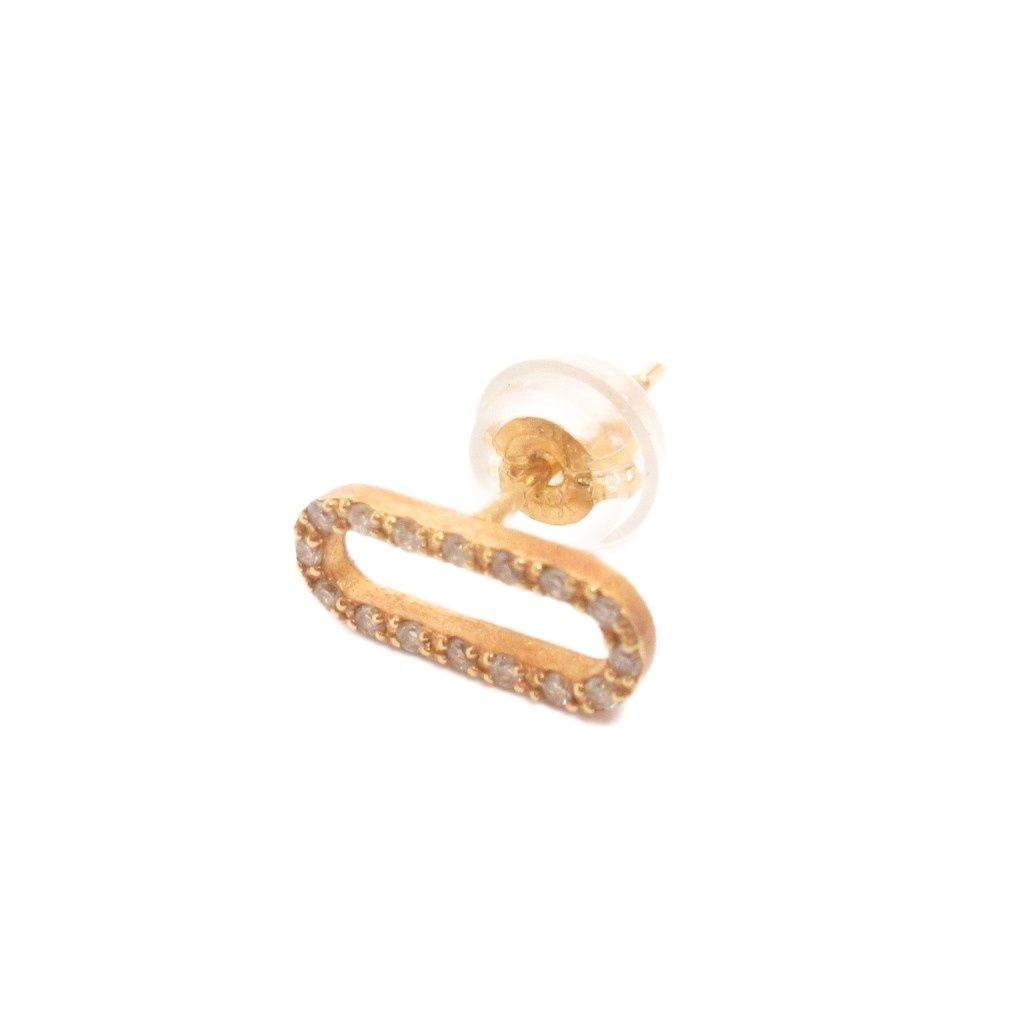 ブランイリス blanciris 美品 片耳 ピアス K18 ゴールド 総重量 0.4g