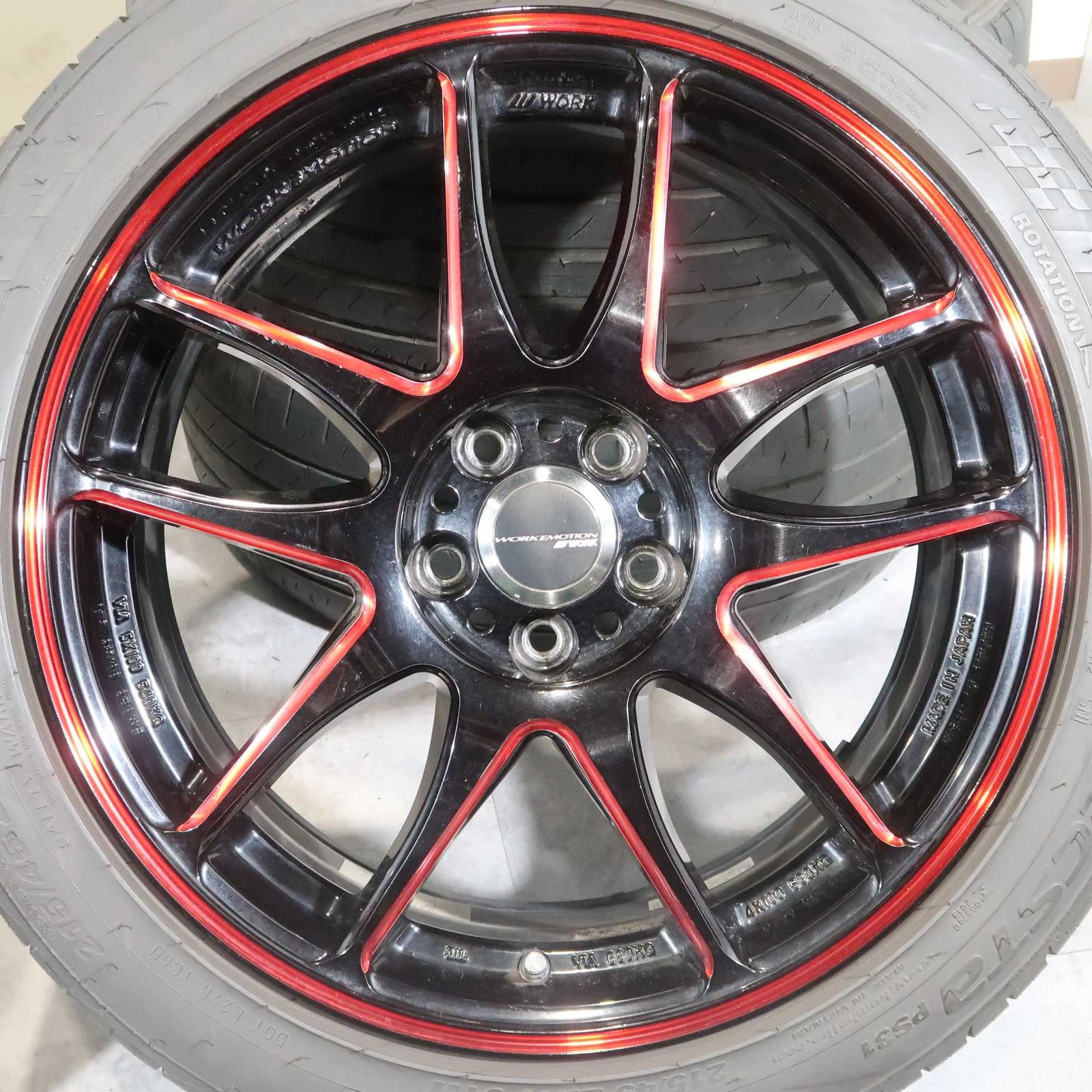 WORK エモーション KIWAMI 17インチホイール 7J オフセット+47 PCD114