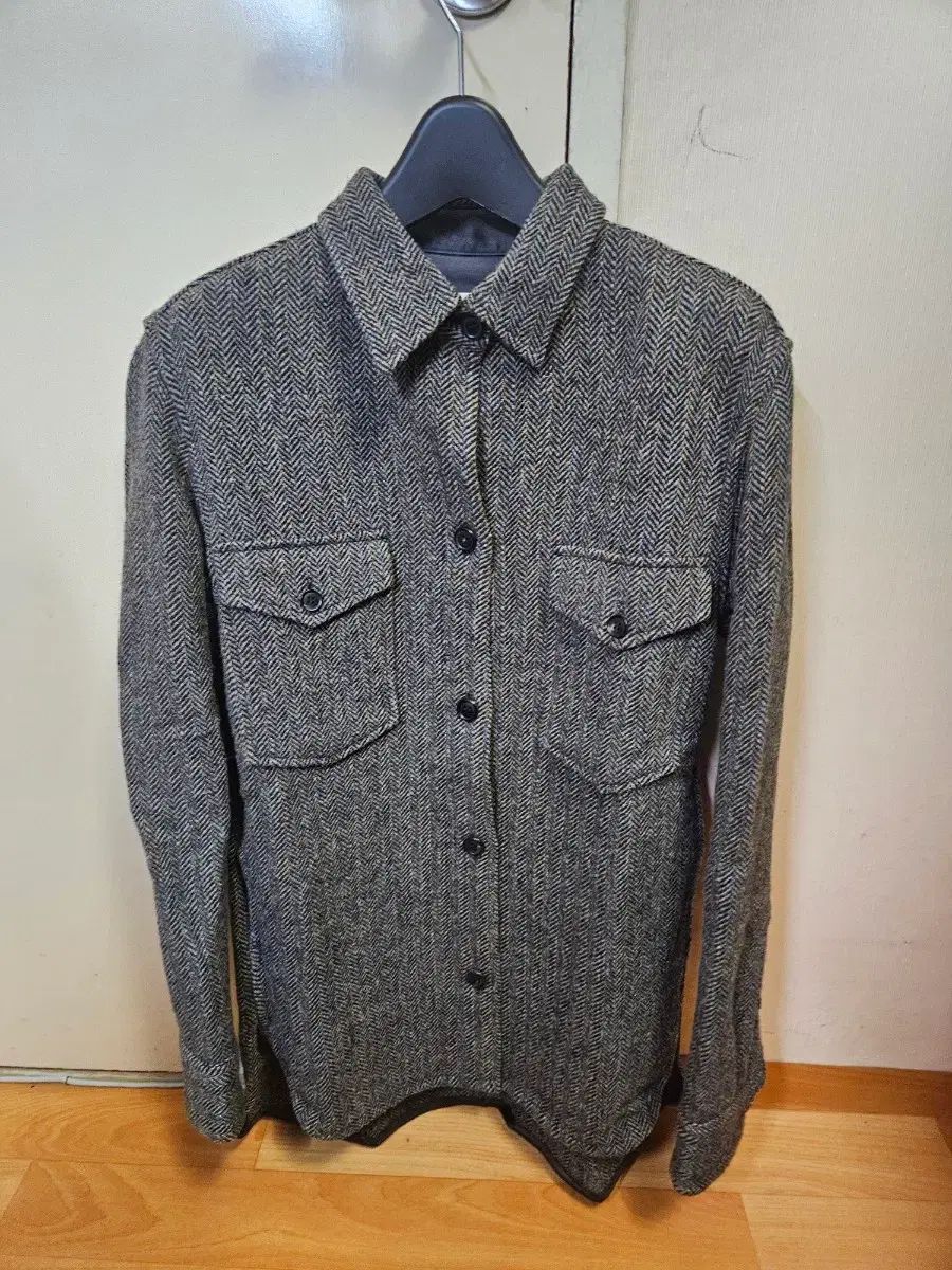36サイズ) Isabel Marant ヘリンボーン ウール シャツ ジャケット