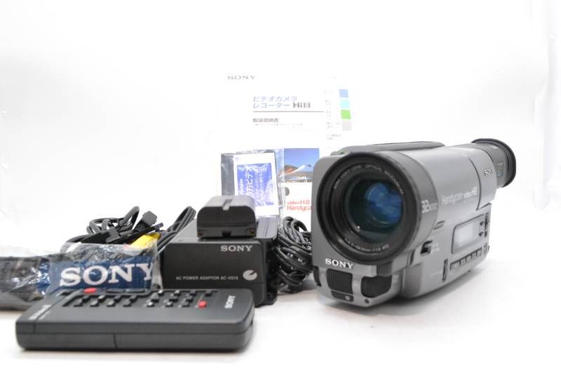 □【動作品】 ソニー SONY CCD-TR3000 Hi8 ビデオカメラ Handycam 22倍
