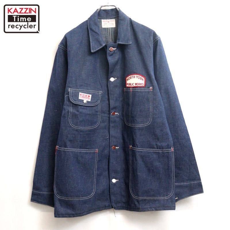 50s vintage BIG B BROTHER HOOD デニム カバーオール メンズ Lサイズ相当