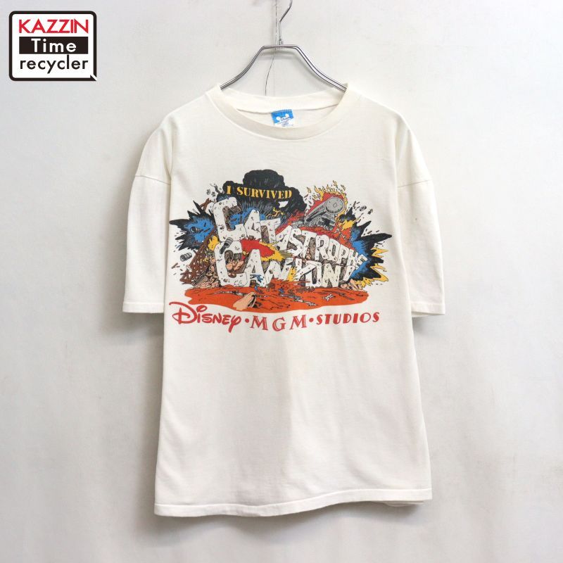 90s USA製 vintage Disney 半袖Ｔシャツ メンズ 表記XLサイズ