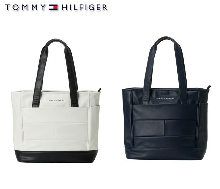 TOMMY HILFIGER GOLF(トミー ヒルフィガー ゴルフ) THMG6ST6 ユースフル トートバッグ 合成皮革 PU ゴルフバッグ 旅行バッグ インドネシア製