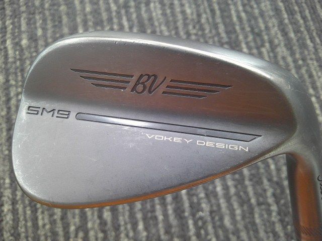 中古 ウェッジ タイトリスト ボーケイSM9ジェットブラック50-12F/BV105(JP)/S/50[3272]■博多
