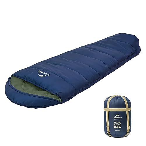 Naturehike 公式 寝袋 マミー型 シュラフ 冬用 -5℃~4℃ オールシーズン 快適 1人用 コンパクト 保温 アウトドア キャンプ 車中泊 登山 スリーピングバッグ 簡易 ツーリング 春 夏 秋 冬 通気 撥水 収納袋付きpms