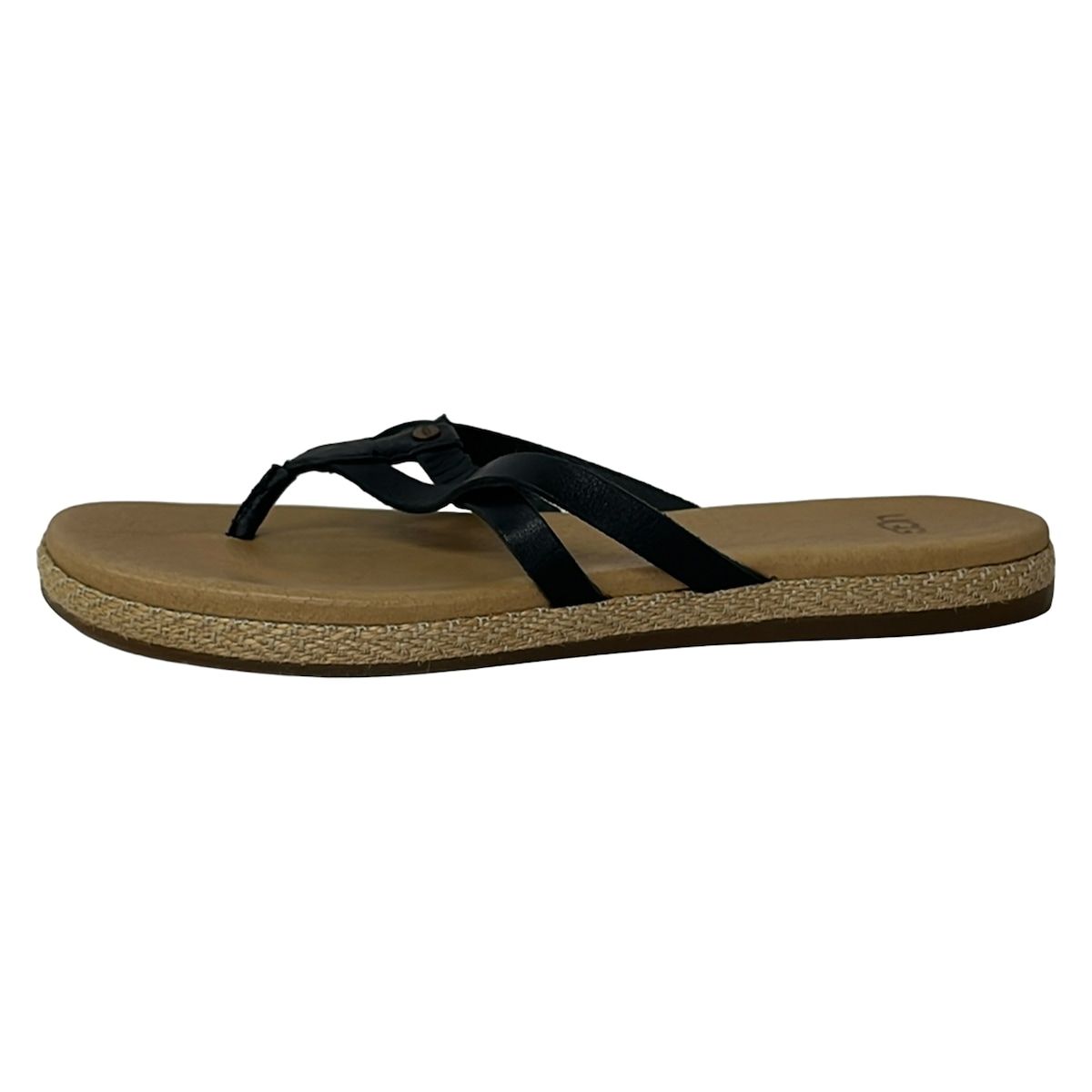 UGG(アグ) ビーチサンダル 23 レディース - 1016119 黒 レザー