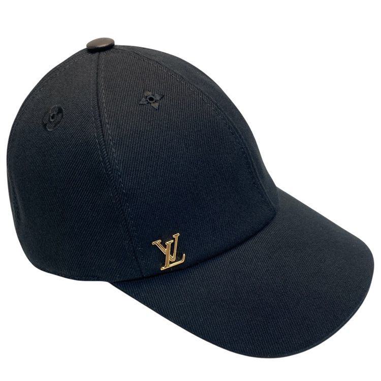 LOUISVUITTON ルイ・ヴィトン LVアイコニック キャップ ブラック Mサイズ M7050M 純正箱付き 帽子 ユニセックス キングラム[24]