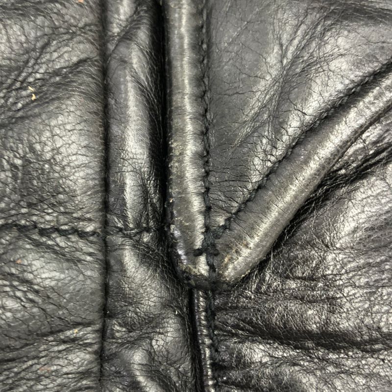 中古】ACANTHUS deer down vest M ブラック アカンサス[92]