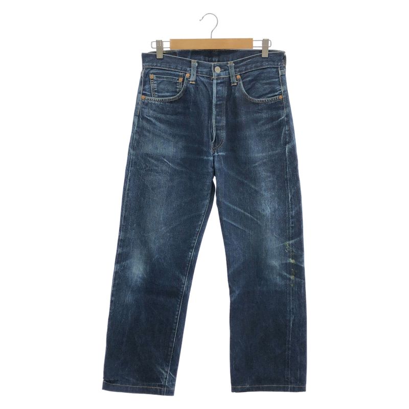【中古】LEVI'S 501XX デニムパンツ W32L36 ボタン裏555 BIGE インディゴブルー リーバイス[92]