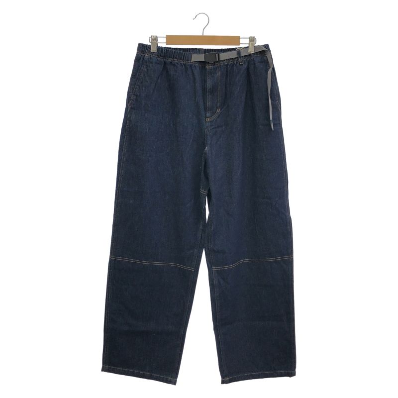 【中古】GRAMICCI デニムワイドパンツ XL インディゴ グラミチ[92]