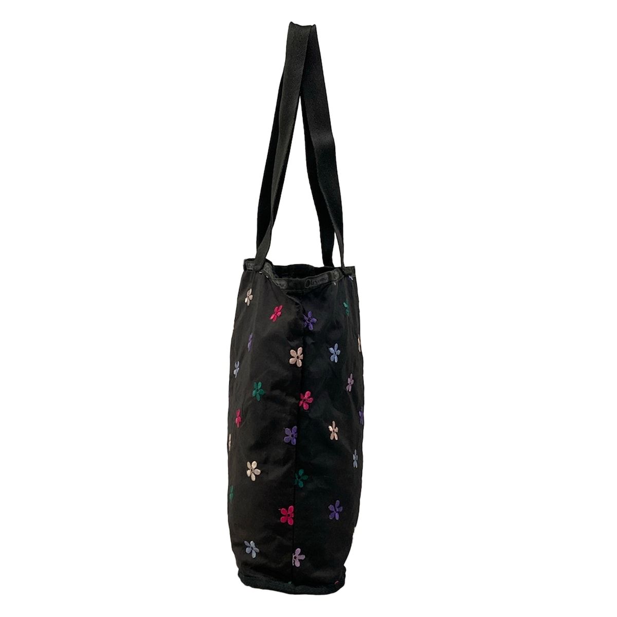 LESPORTSAC(レスポートサック) トートバッグ - 黒×マルチ 花柄 - メルカリ