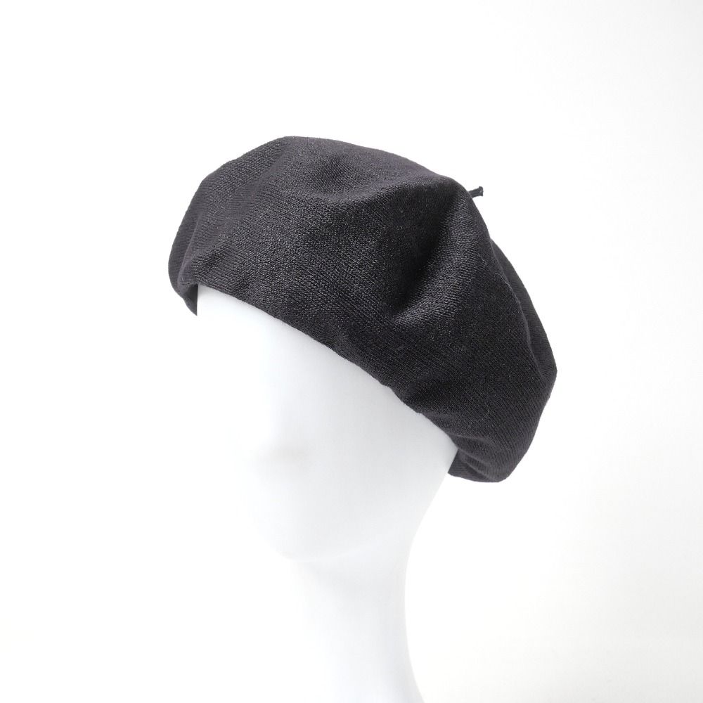 Christian Dior 黒 ベレー帽 □美品□Christian Dior クリスチャンディオール ベレー帽 サイズU