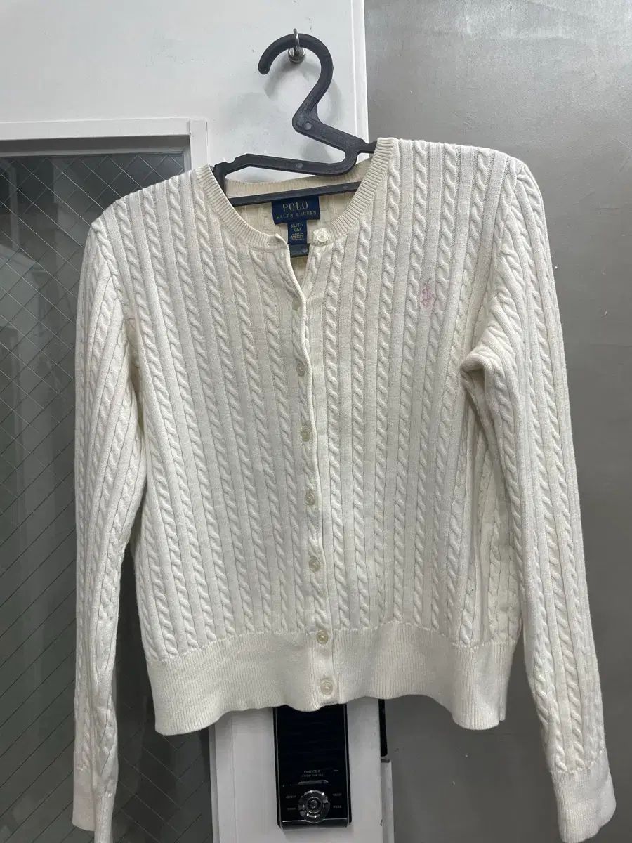 ポロ ラルフローレン ケーブル ニット カーディガン アイボリー XL