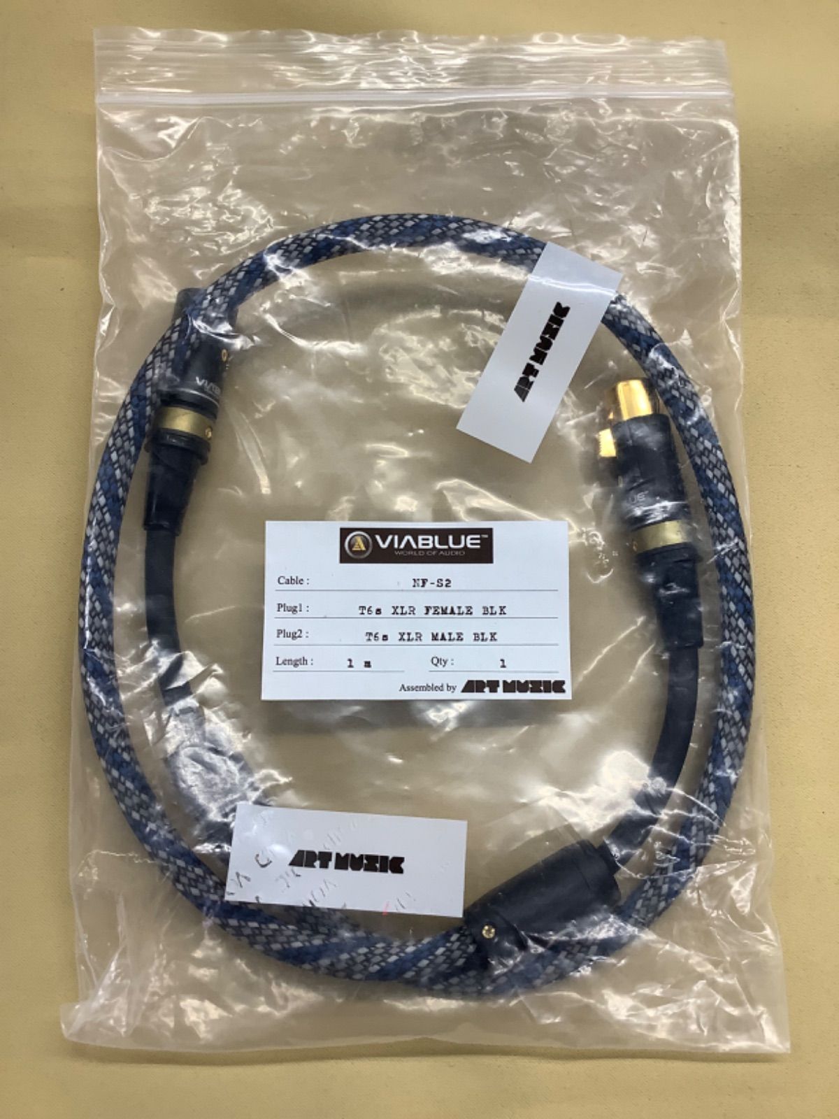 VIABLUE NF-S2 XLRケーブル 1m