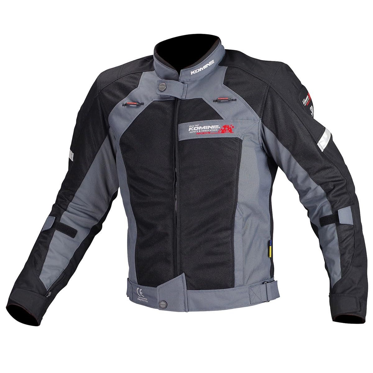 新品 コミネ(KOMINE) バイク用 ジャケット エアストリームメッシュジャケット ブラック XL JJ-002 1148 春夏秋向け メッシュ素材 プロテクター CE規格 ストレッチ素材