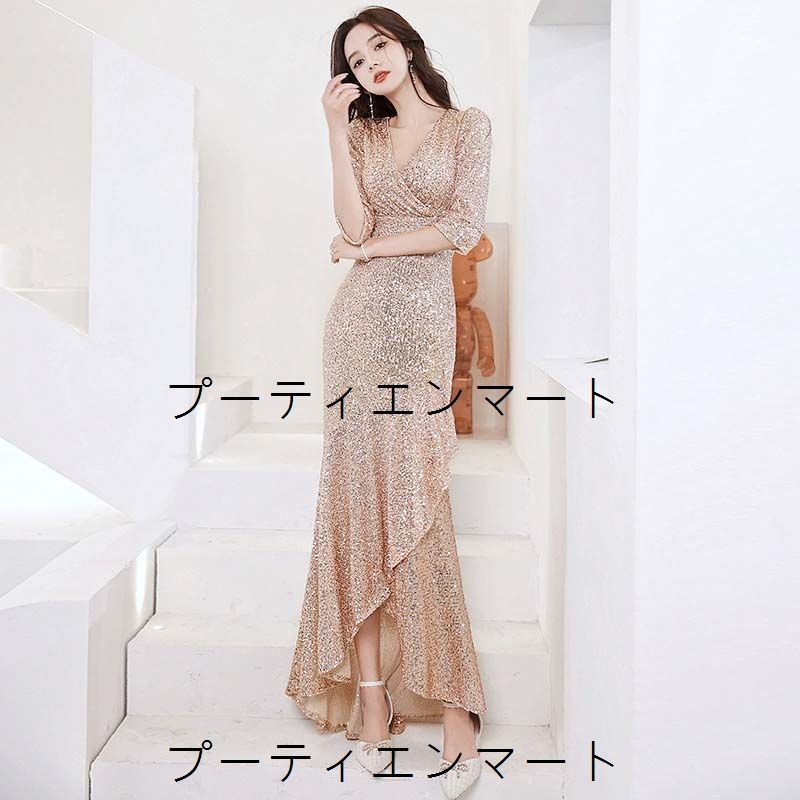 人気商品 ウエディングドレス 二次会 前撮り 大きいサイズ 結婚式/二次会ドレス 海外挙式 ウェディングドレス ライトドレス 花嫁ドレス ロングドレス 後撮り 結婚式 スレンダードレス 袖なし ワンピース 宴会 司会者 キラキラ スパンコール