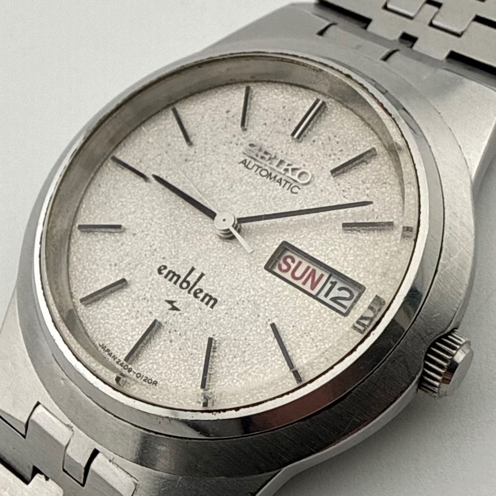 Emblem 2409-0030 Seiko | Vintage SEIKO emblem Automatic 0 Dial 