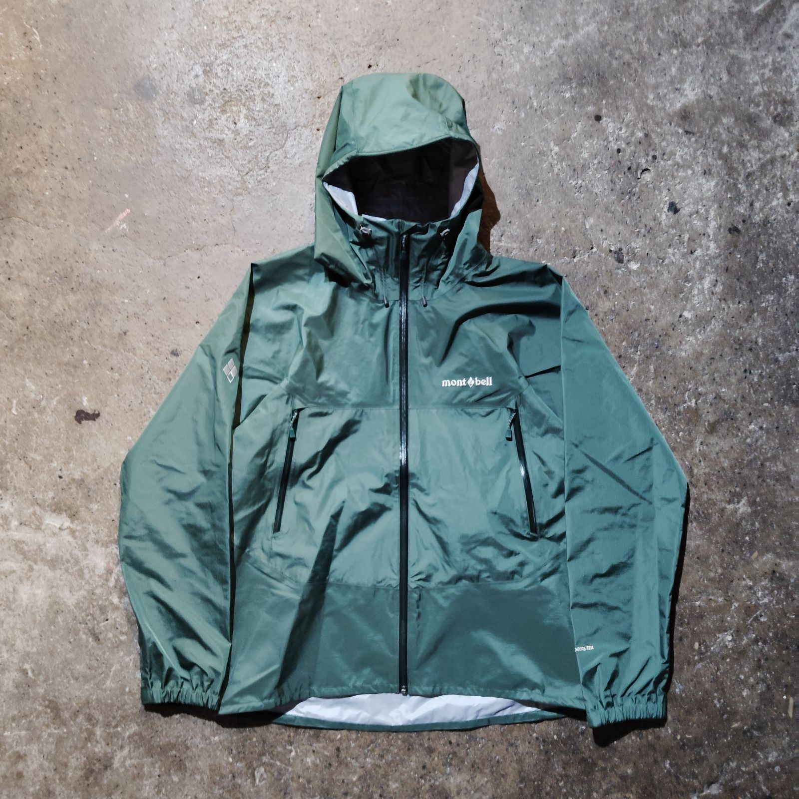 mont-bell US レイントレッカージャケット Men's ダークグリーン L