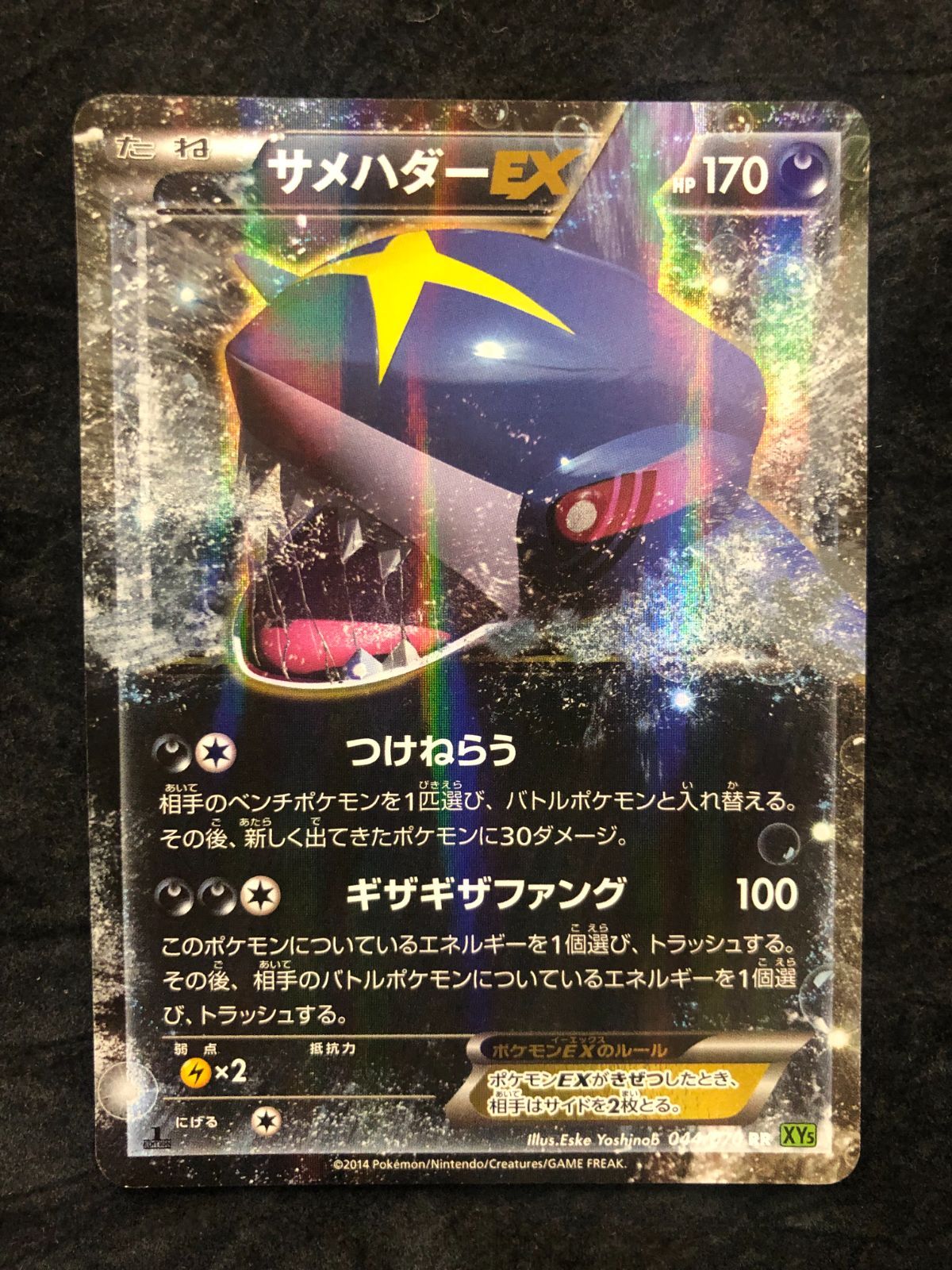 ポケモンカード サメハダーEX RR XY5 044/070 タイダルストーム - メルカリ