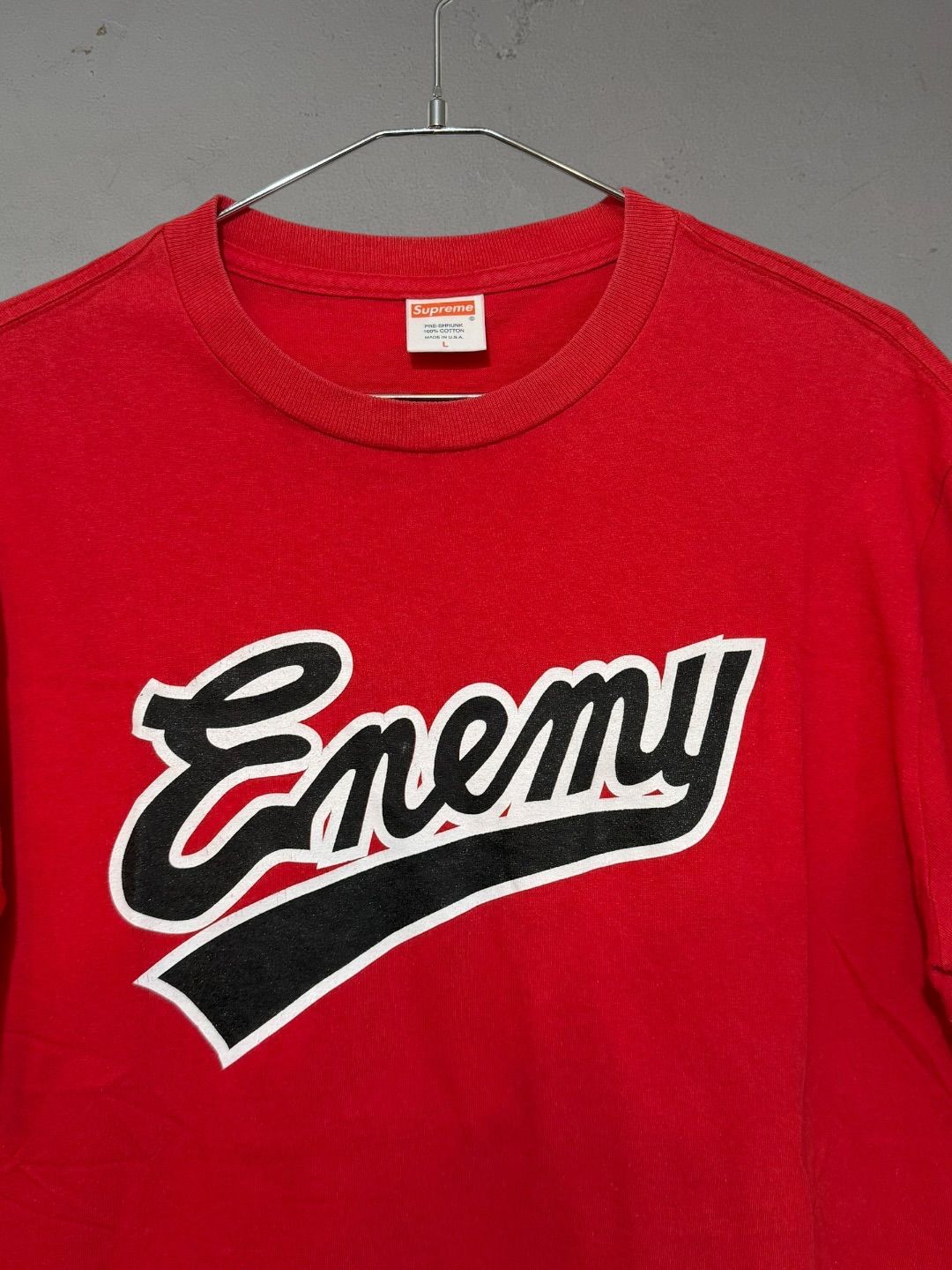 06SS SUPREME × PUBLIC ENEMY S/S TEE L RED 2006 シュプリーム