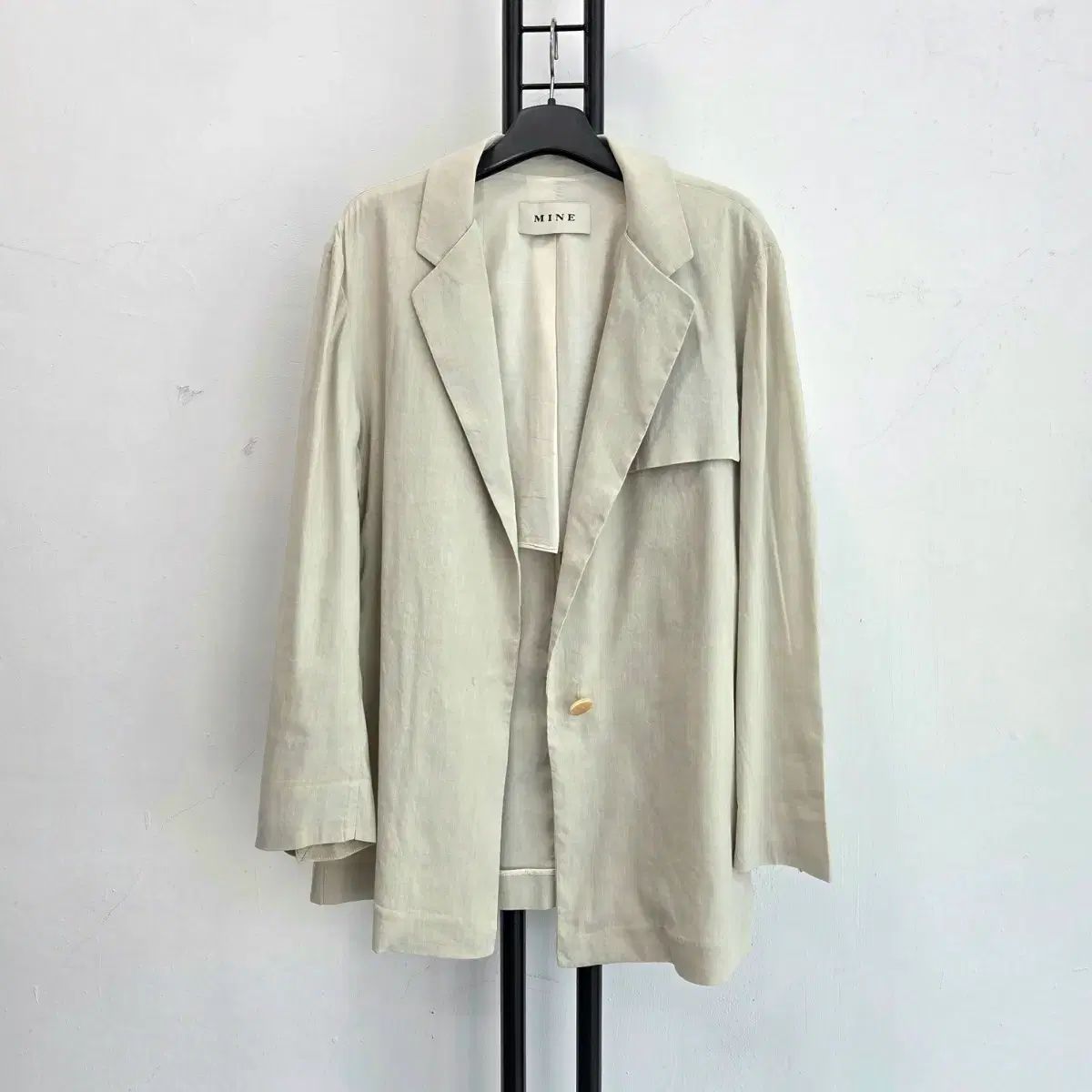 正規品 The HANDSOME MINE マイン 麻 レーヨン ジャケット ベージュ