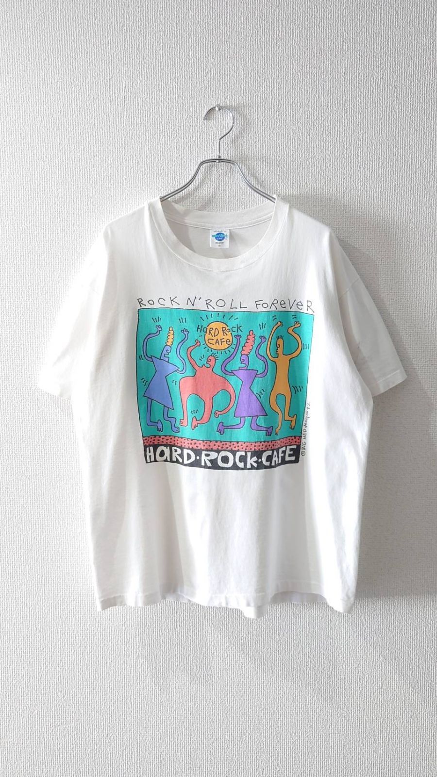 92’s Hard Rock CAFE SAN DIEGO USA製 BIG HED Art print T-Shirt XL