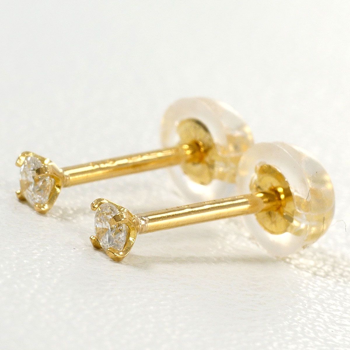 テイクアップ TAKE-UP K18YG ピアス ダイヤモンド 0.04ct 総重量約0.2g