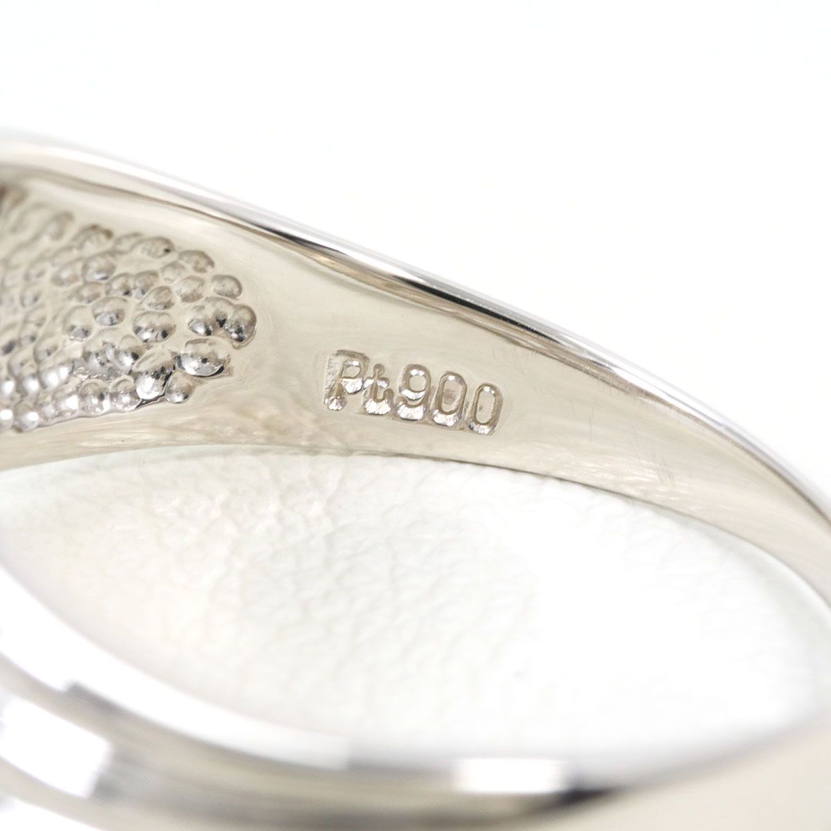 PT900/プラチナ リング・指輪 13号 ダイヤモンド 0.40ct 鑑別書 総重量