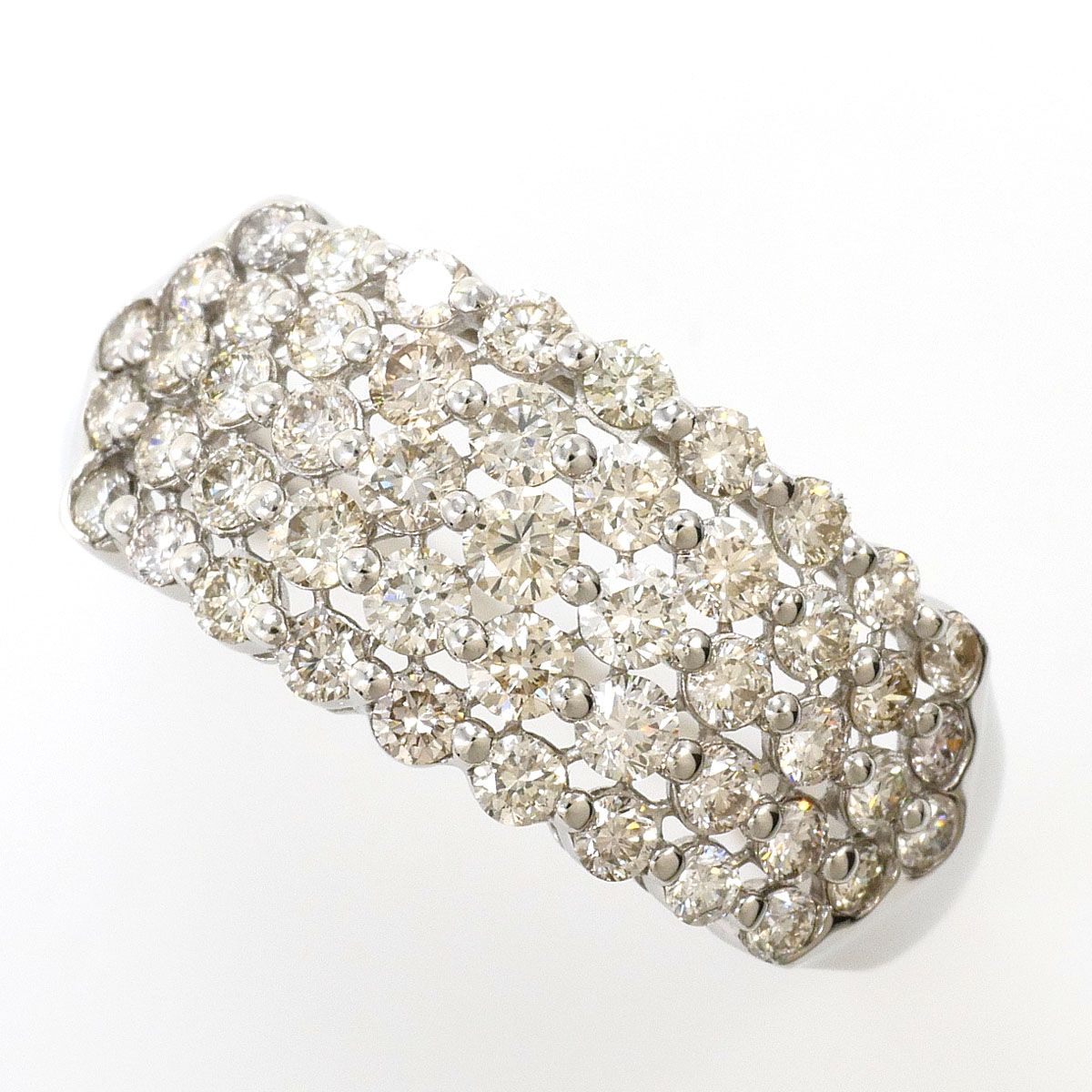 PT950/プラチナ リング・指輪 13.5号 ダイヤモンド 1.00ct 鑑別書 総重量約4.2g