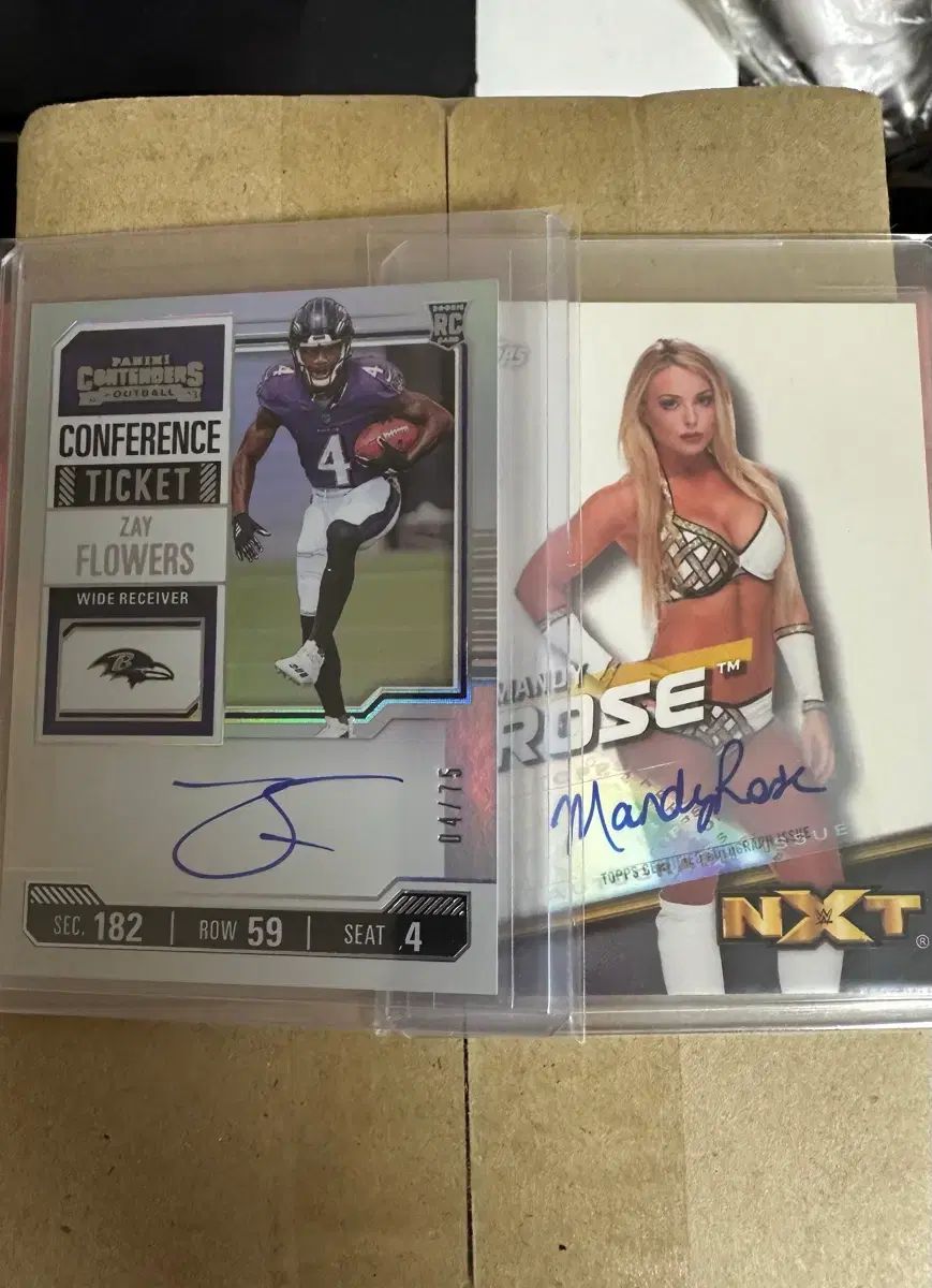 NFL WWE ルーキー オート カード