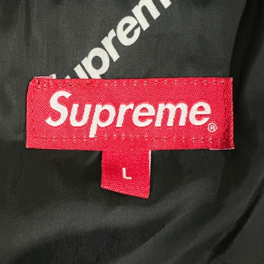 SUPREME シュプリーム 17AW Hooded Logo Half Zip Pullover Yellow