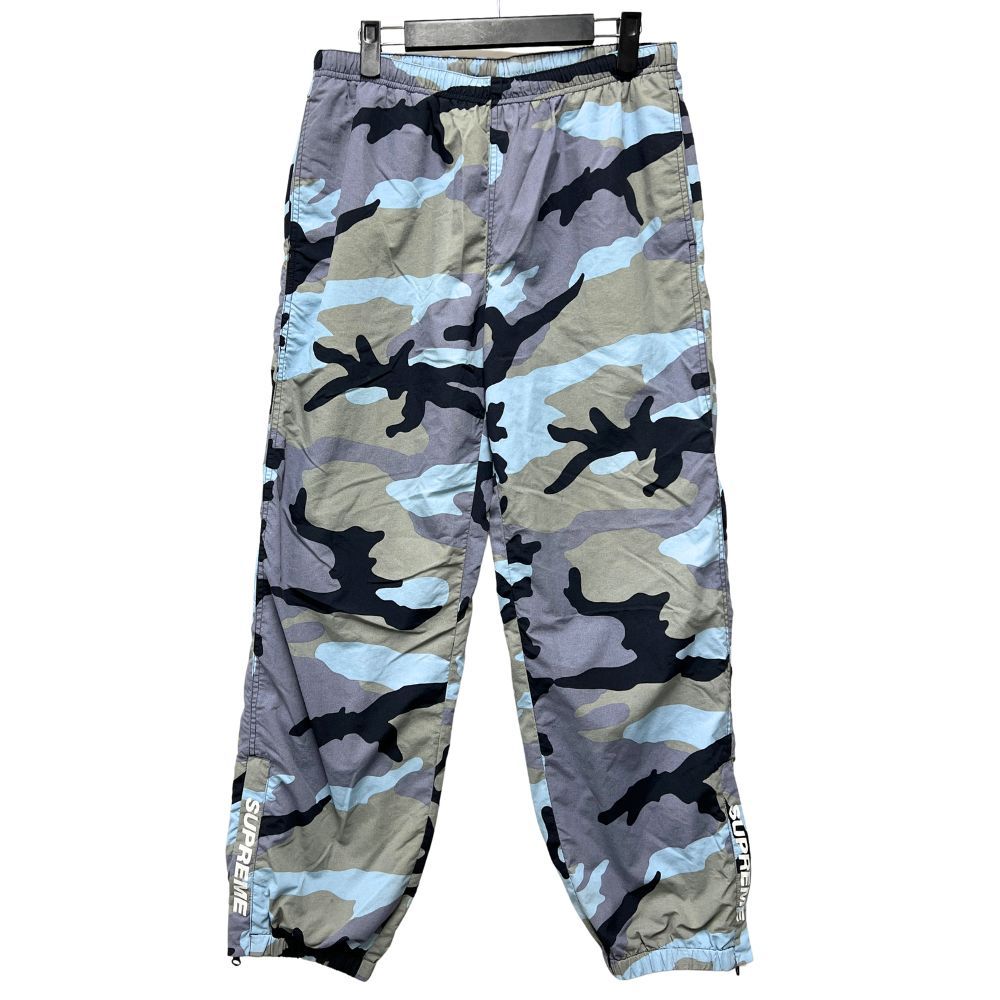 SUPREME シュプリーム 18SS Warm Up Pant Blue Camo ナイロン ウォーム