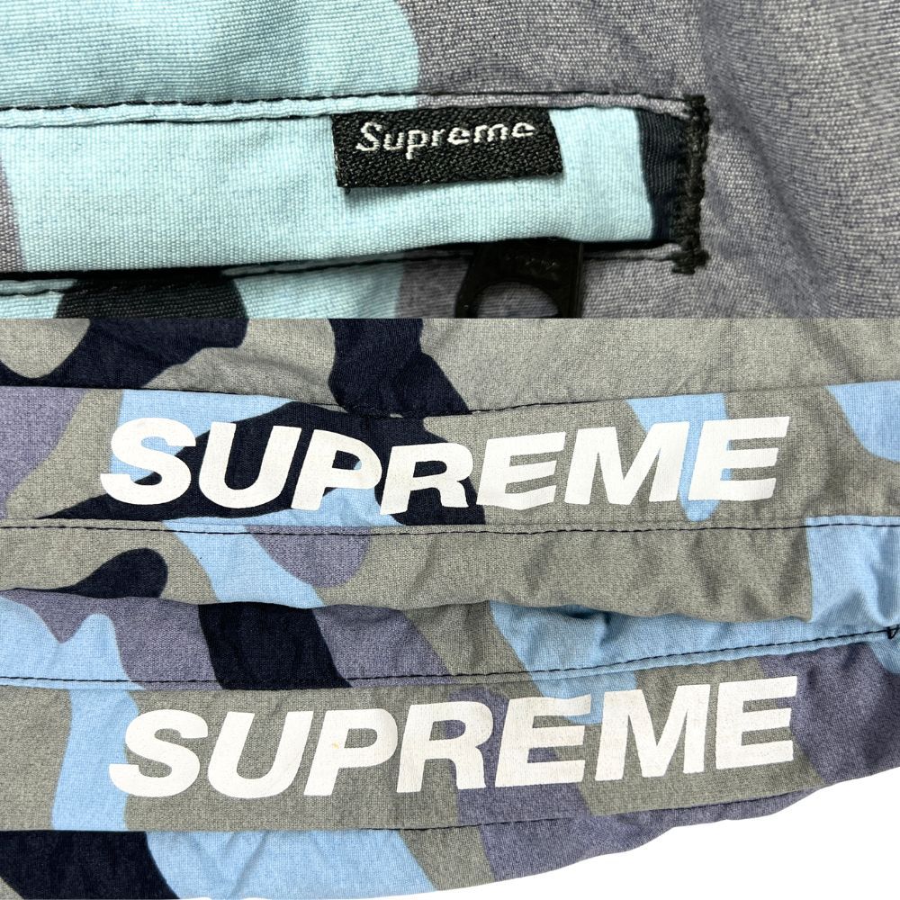 SUPREME シュプリーム 18SS Warm Up Pant Blue Camo ナイロン ウォーム