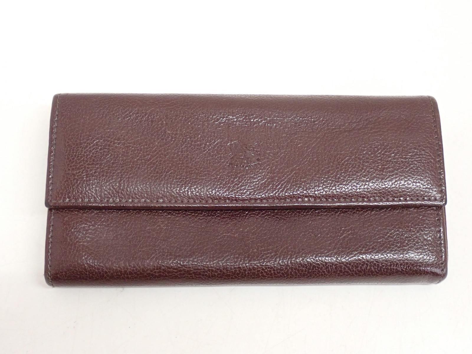 ★7656☆IL BISONTE イル ビゾンテ レザー ロングウォレット 長財布