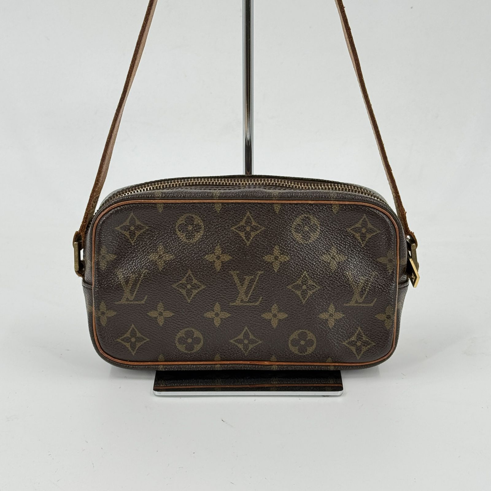 LOUIS VUITTON ポシェットシテ PM モノグラムキャンバス ブラウン 