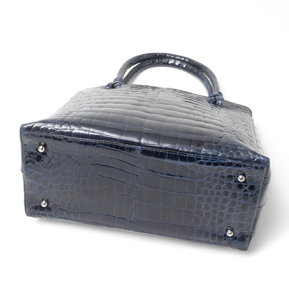 CROCODILE クロコダイル ハンドバッグ JRA認定 2WAY ショルダーバッグ