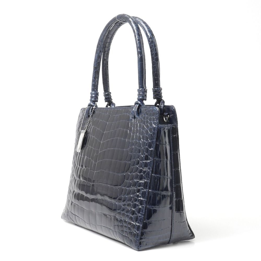 CROCODILE クロコダイル ハンドバッグ JRA認定 2WAY ショルダーバッグ