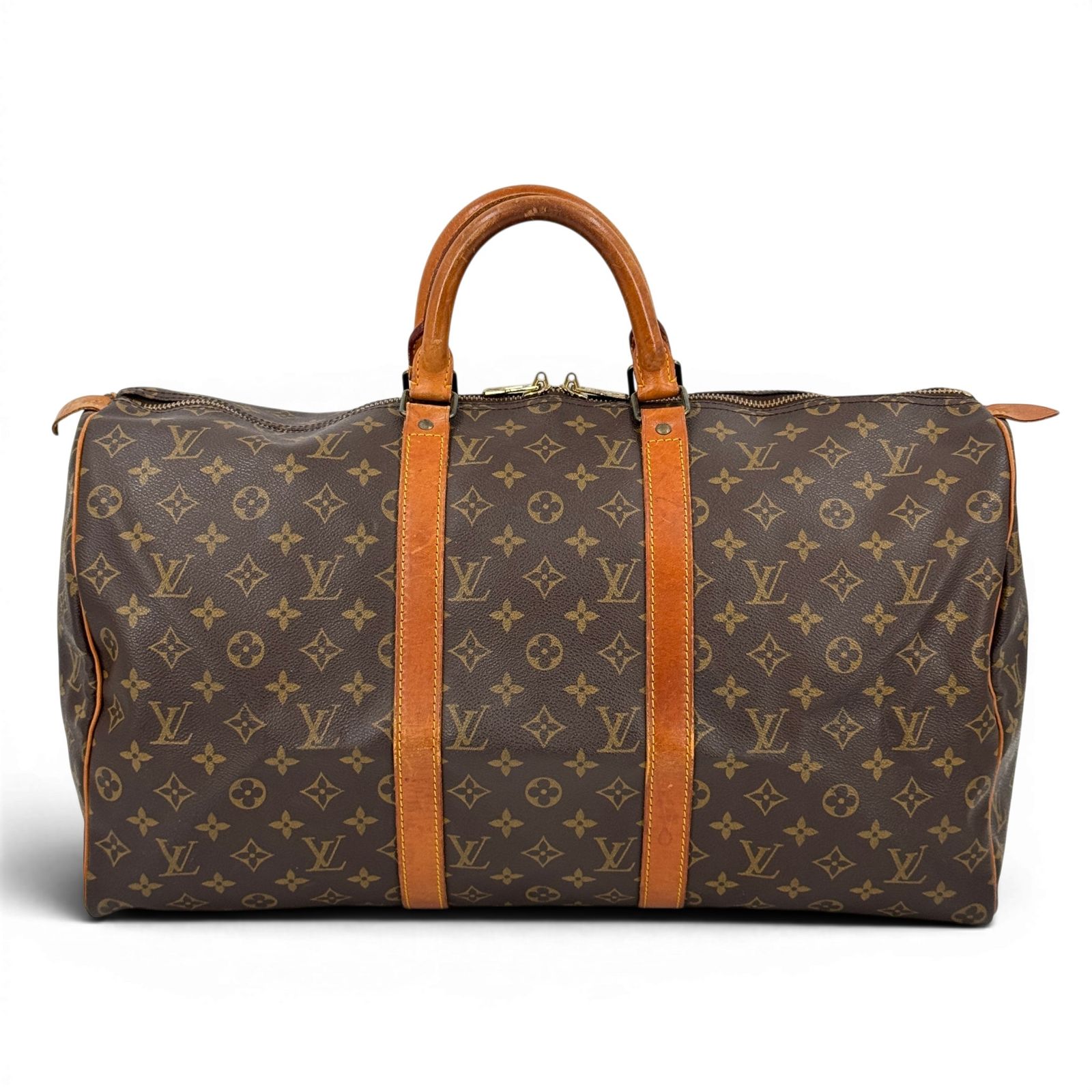 LOUIS VUITTON キーポル50 モノグラムキャンバス ブラウン 旧型 ボストンバッグ M41426