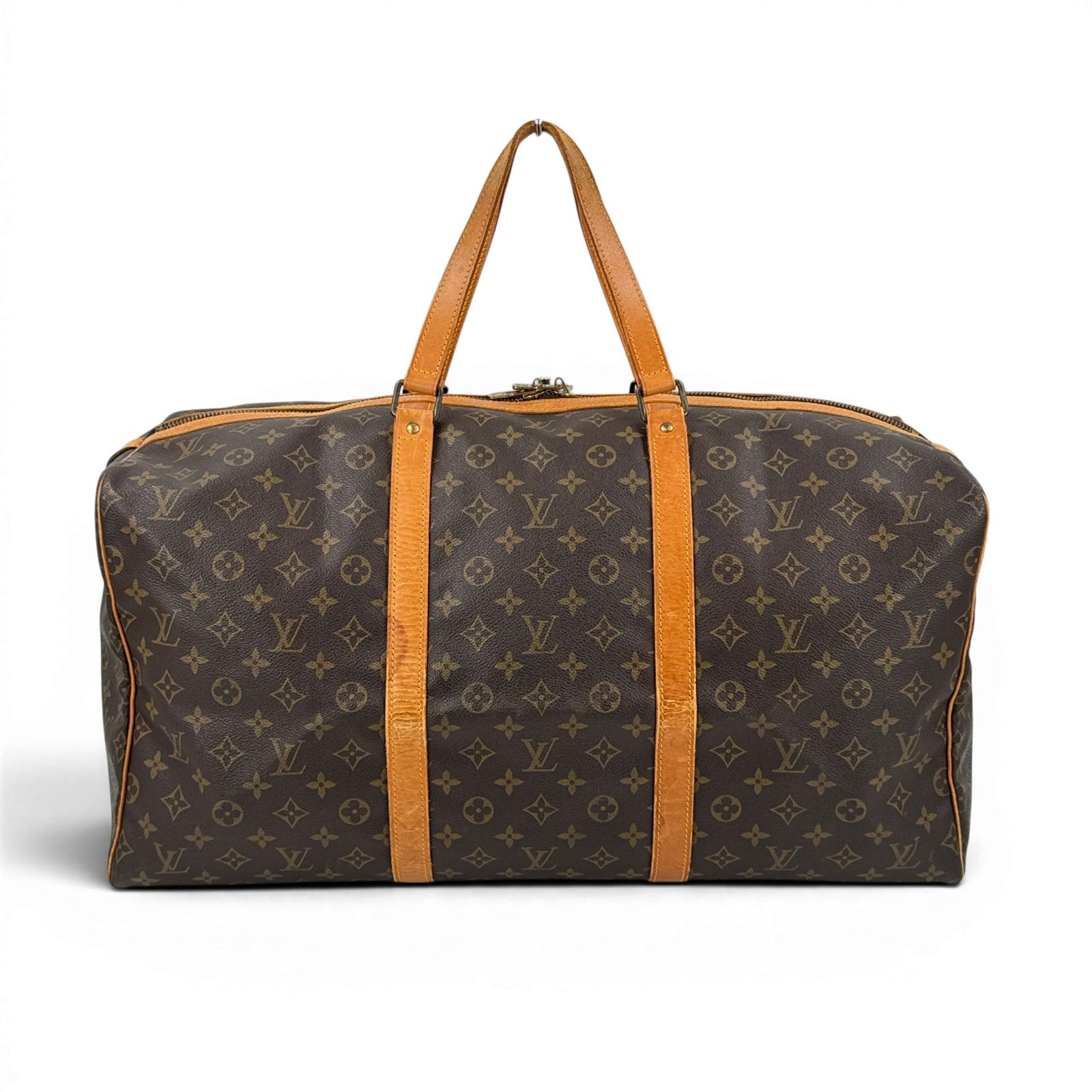 LOUIS VUITTON サックスープル55 モノグラムキャンバス ブラウン ボストンバッグ M41622