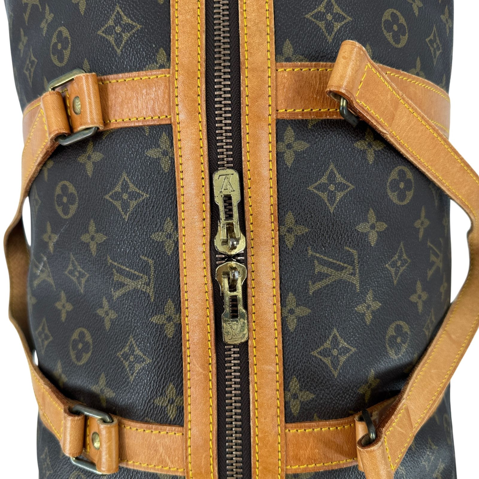 LOUIS VUITTON サックスープル55 モノグラムキャンバス ブラウン