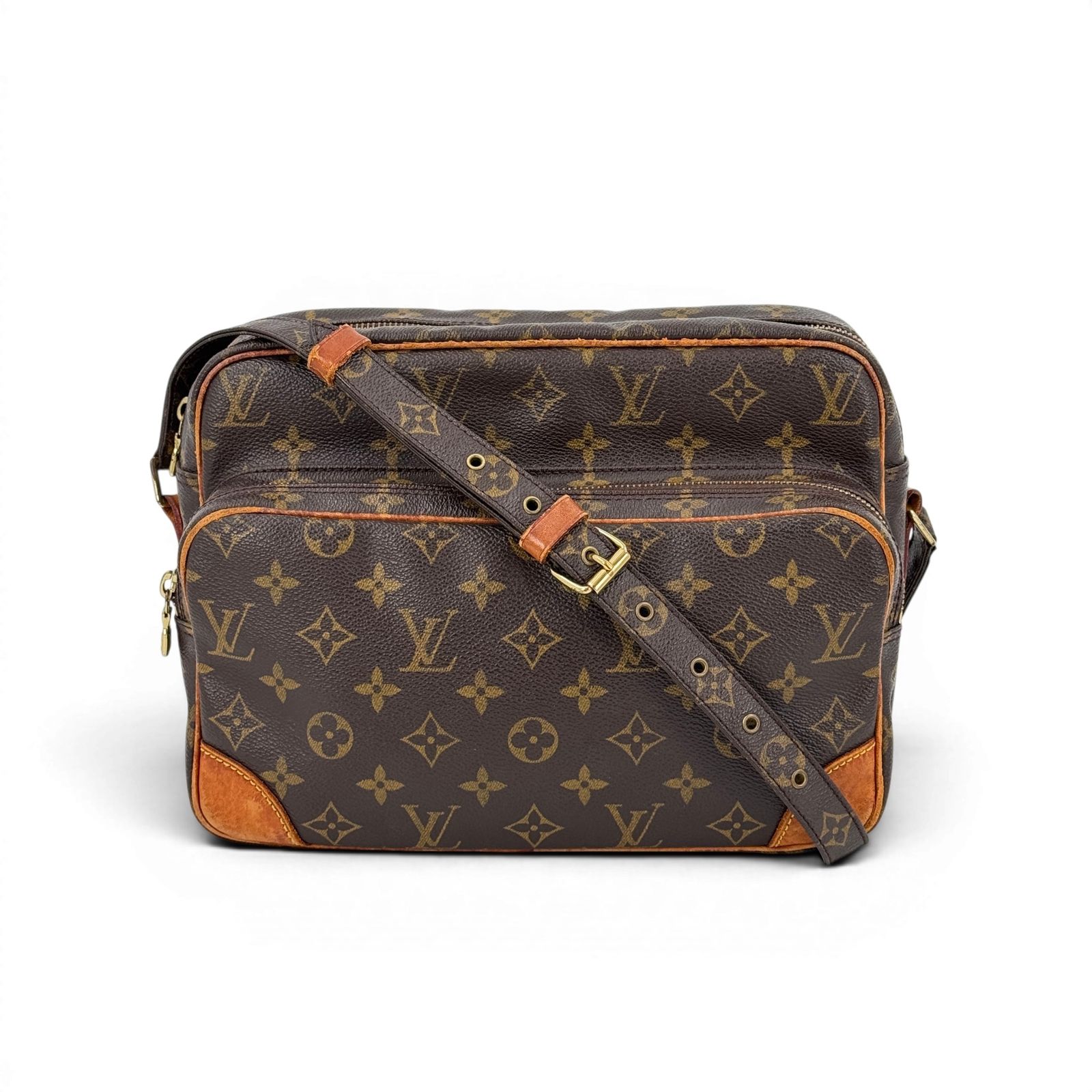 LOUIS VUITTON ナイル モノグラム キャンバス ブラウン ショルダーバッグ M45244