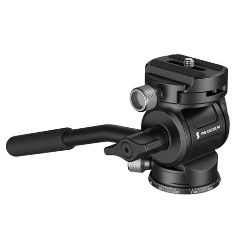 【新品】SmallRig CH3 ビデオ雲台 三脚フルードヘッド パン ティルトヘッド Arca Swiss 用クイックリリースプレート付き 360° 回転 90° / -70° 傾斜に対応 カメラ、DSLR 用最大荷重 3kg 4936 93f43d40
