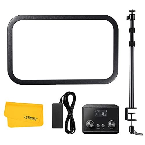 【新品】Godox ES45 LED ビデオライトキット クリップ ライトスタンド付き ゲーム youtube ストリーミング Eスポーツ 生放送 照明 写真 ポートレート ビデオ 会議用 APPコントロール 定常光ライト 8e6128c6