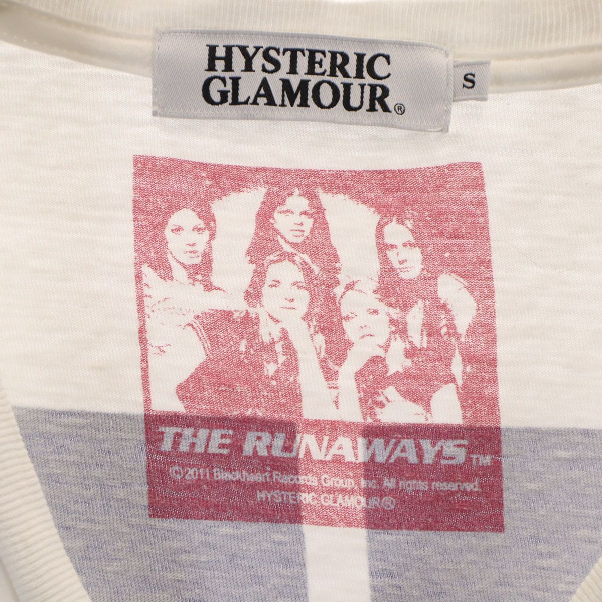 HYSTERIC GLAMOUR The Runaways Tシャツ Sサイズ HYSTERIC GLAMOUR ヒステリックグラマー 日本製 THE RUNAWAYS 半袖 T