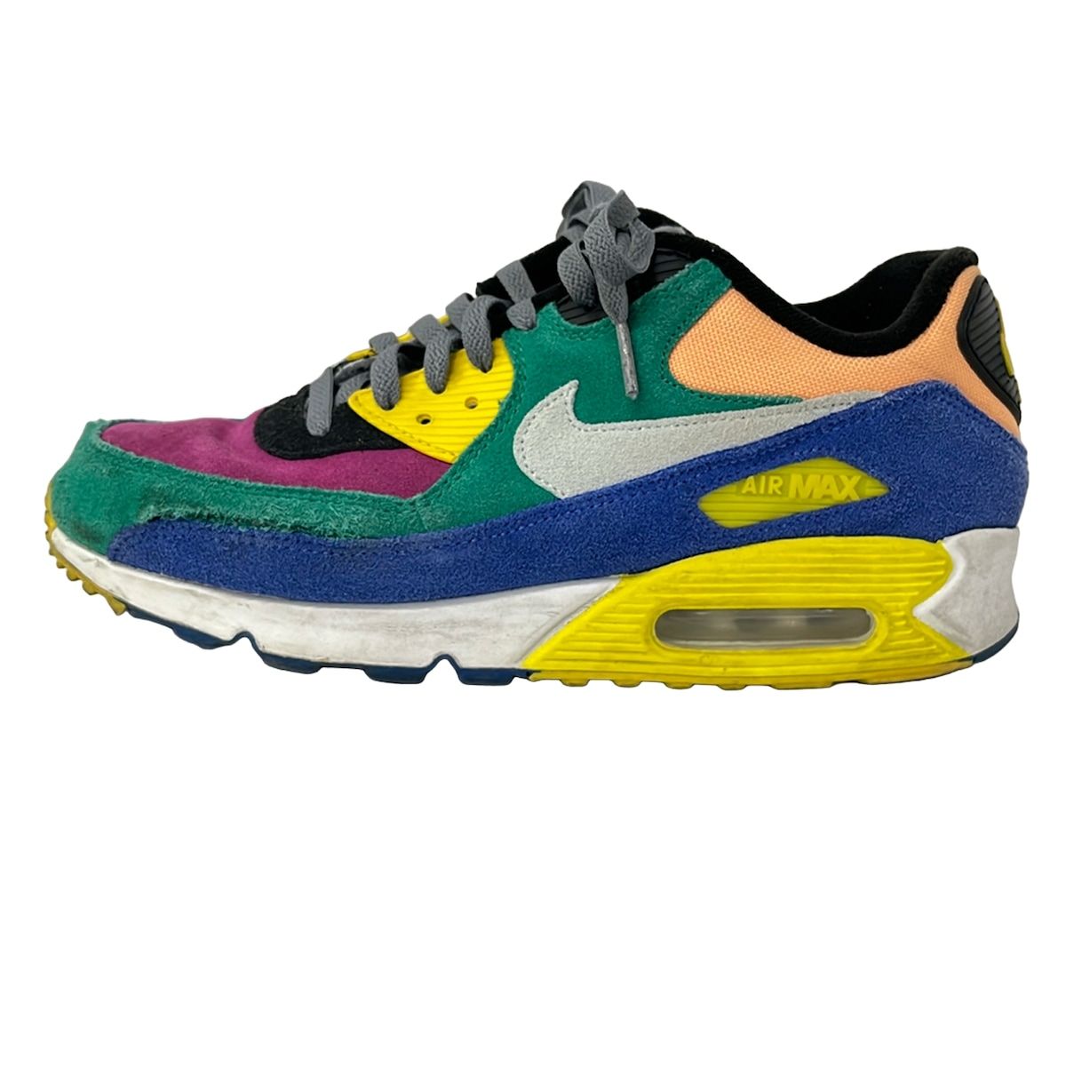 NIKE(ナイキ) スニーカー 27.5 メンズ エア マックス 90 QS バイオテック CD0917-300 グリーン×ピンク×黒